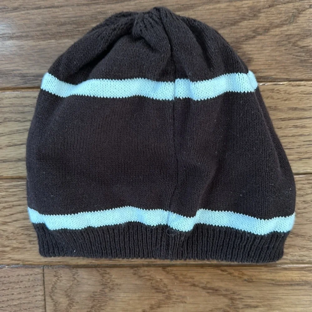 🤎🩶 ZUTANO & CHILDREN'S PLACE Baby Hat gray football 6 months hat EUC
